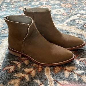 Free People Ankle Cowgirl Bootie Leather 37 Size 7